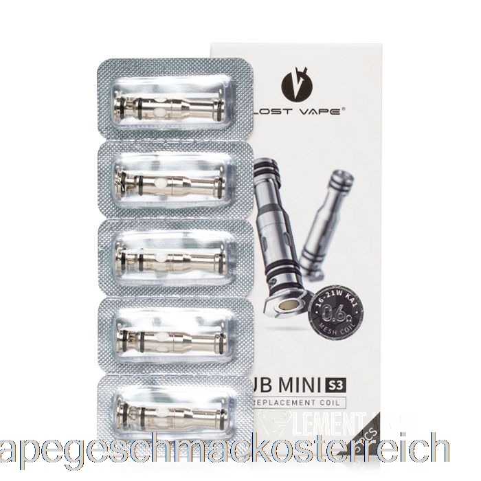 Verlorene Vape UB Mini Ersatzspulen 0,6 Ohm UB Mini S3 Spulen Vape Geschmack